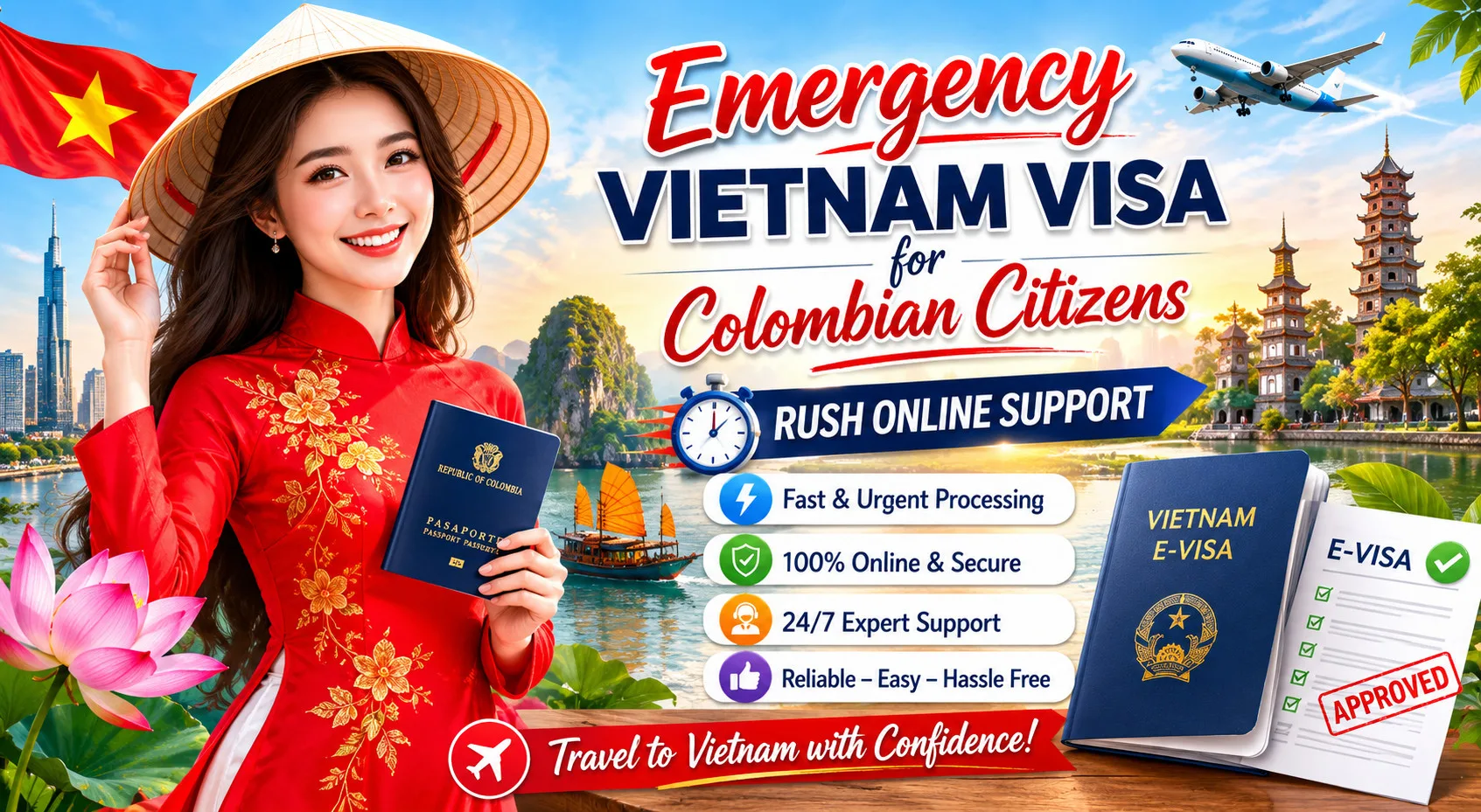 Emergency Vietnam Visa Colombian Citizens