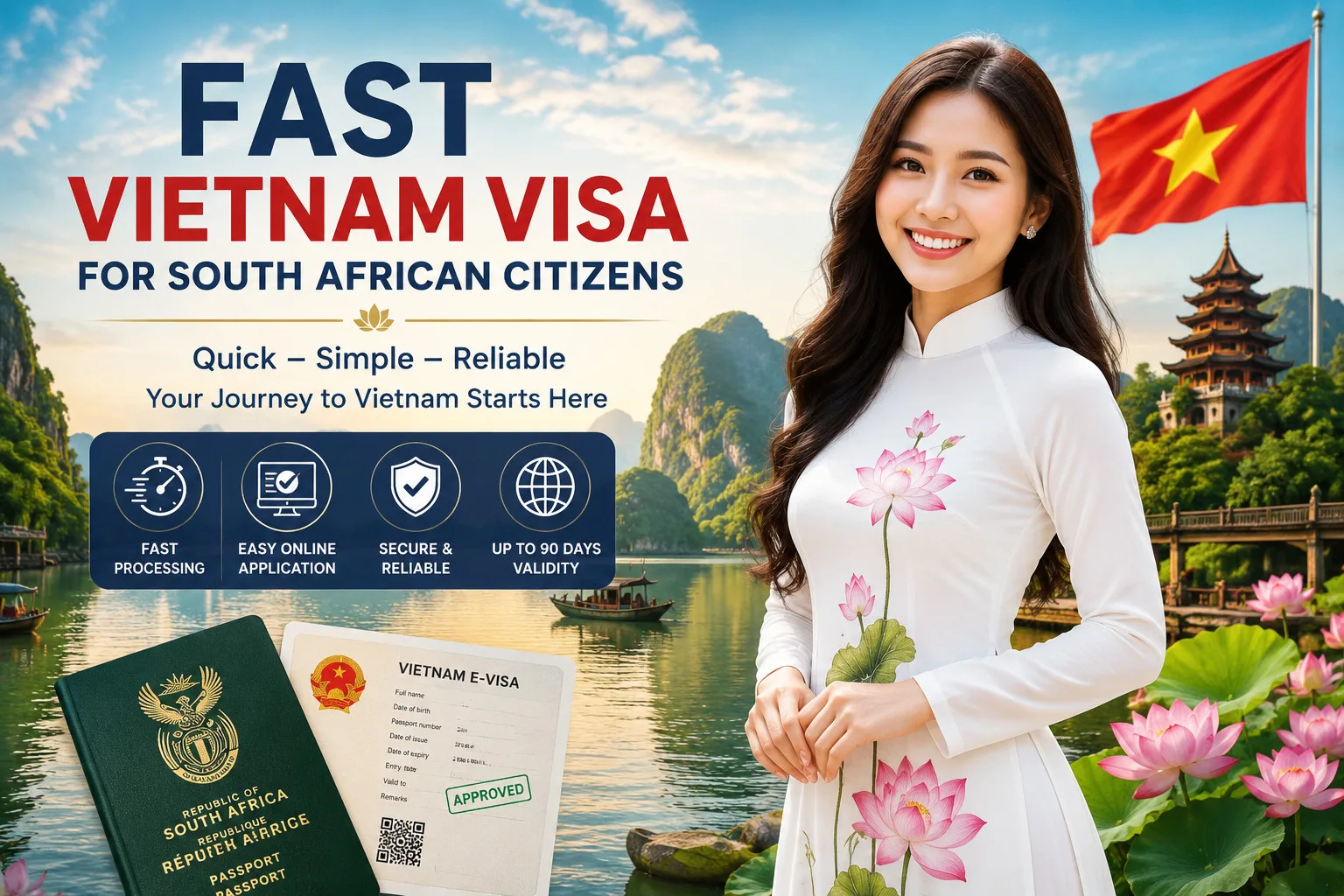 Fast Vietnam Visa For South African Citizens
