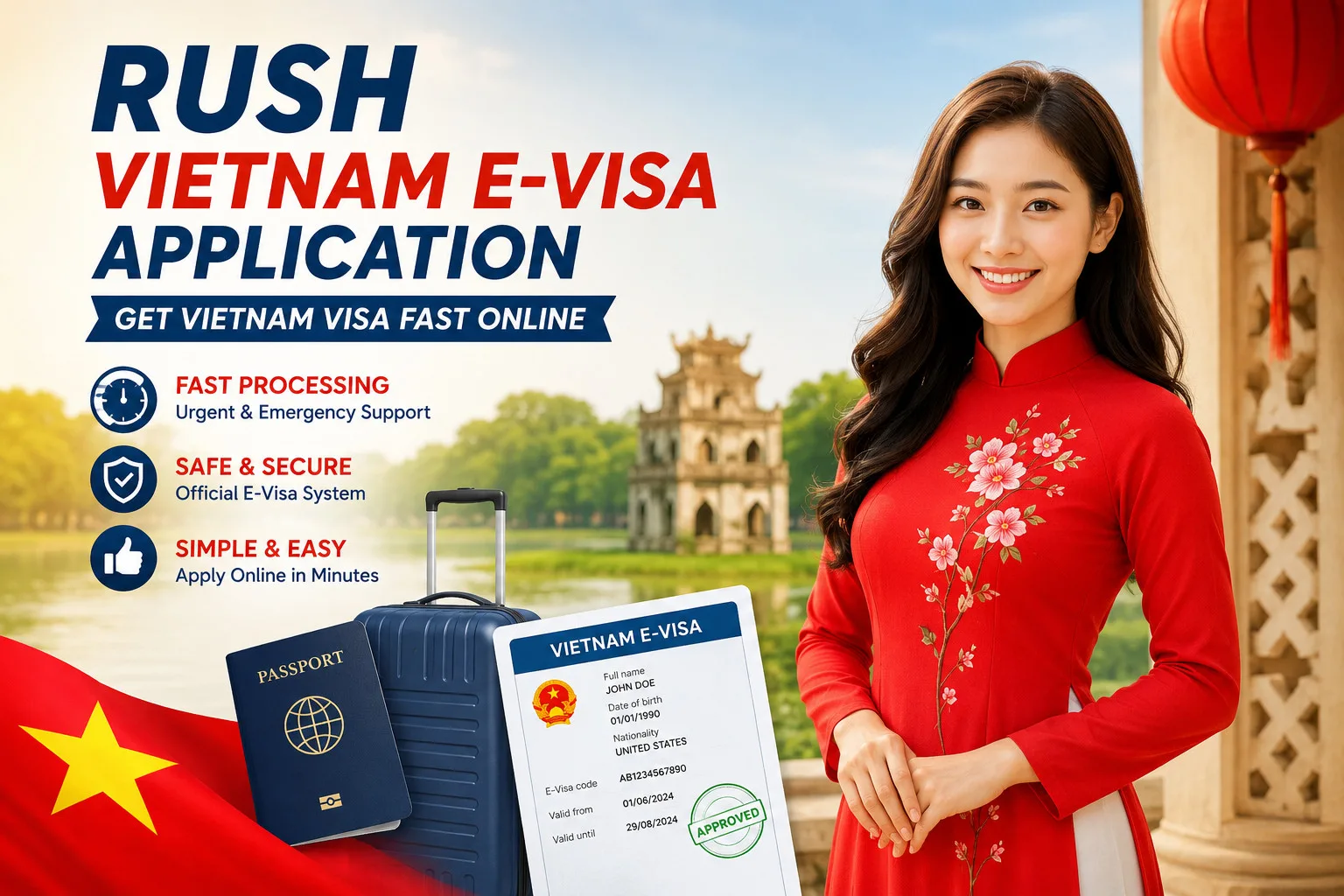 Rush Vietnam E-visa Application
