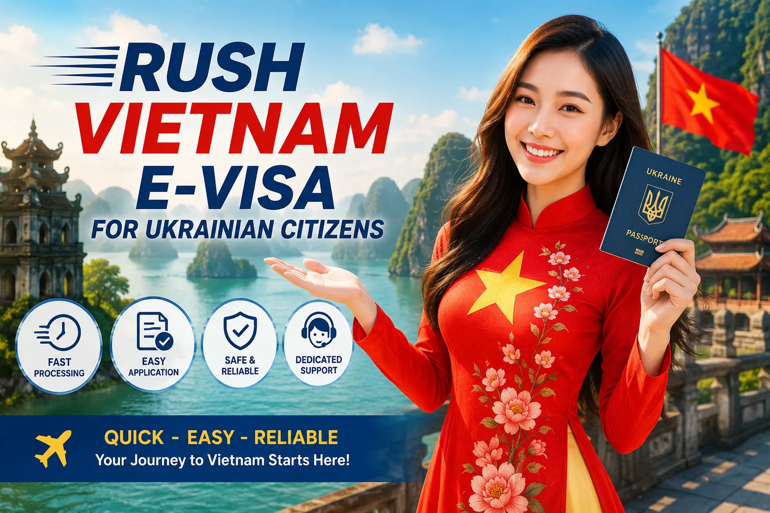 Rush Vietnam E-visa For Ukrainian Citizens