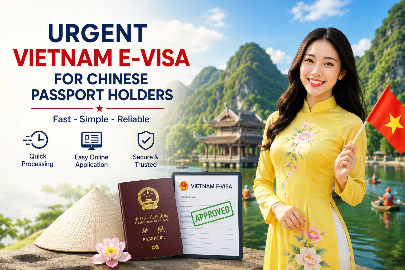 Urgent Vietnam E-visa For Chinese