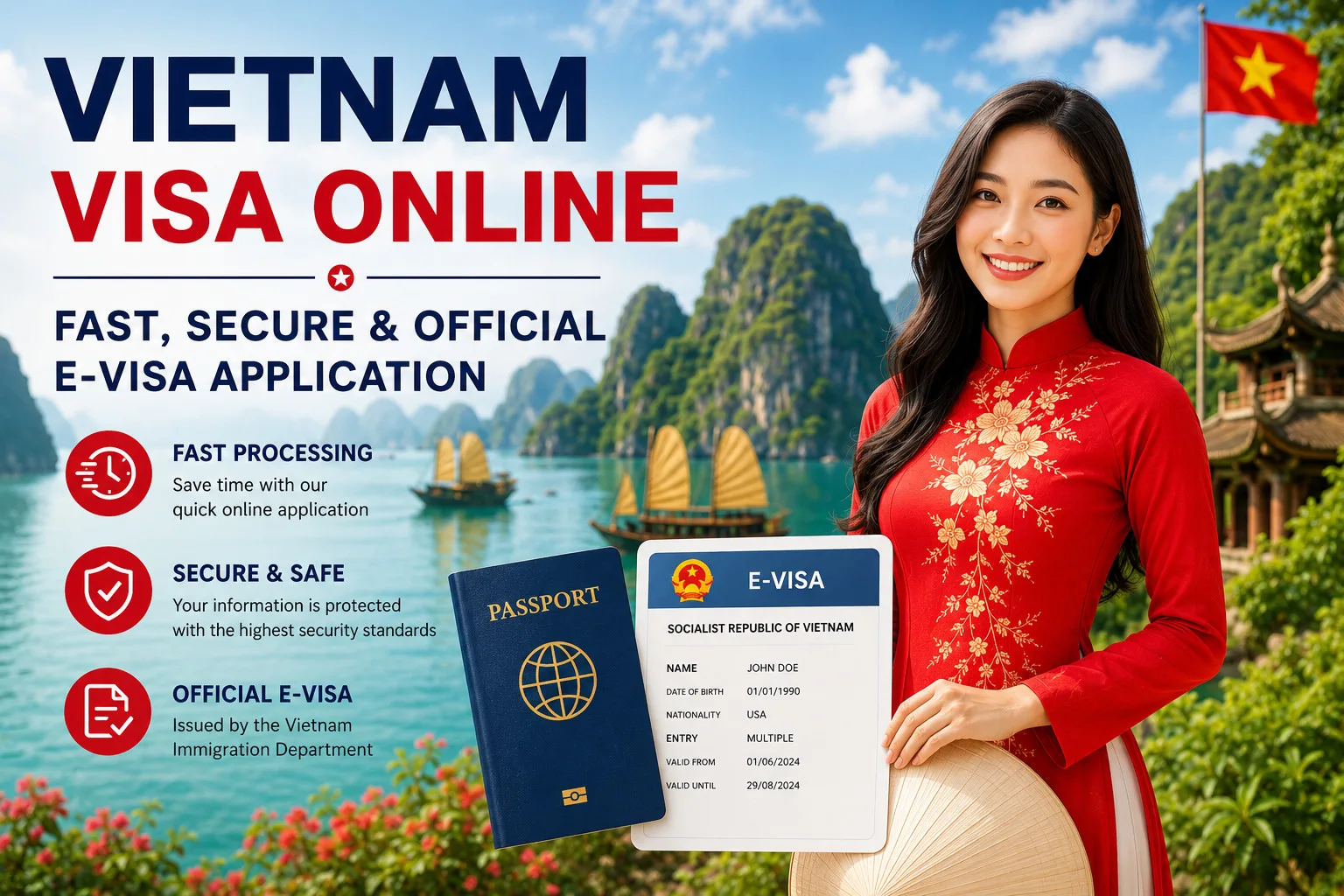 Vietnam Visa Online Fast, Secure