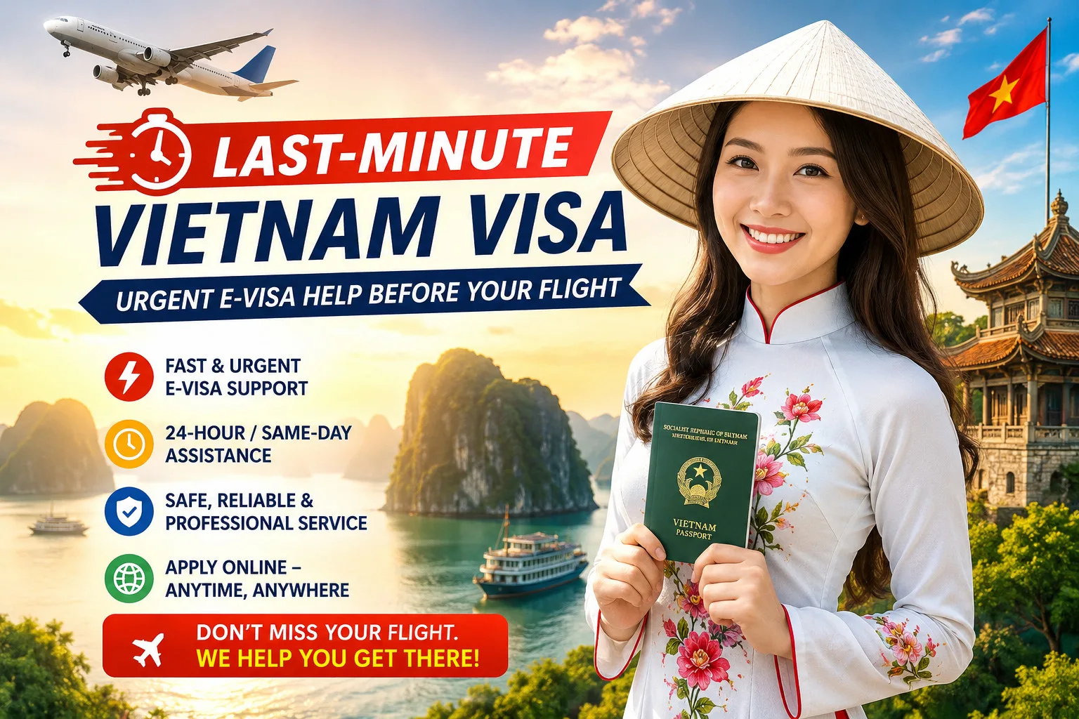 Last Minute Vietnam Visa Urgent Evisa