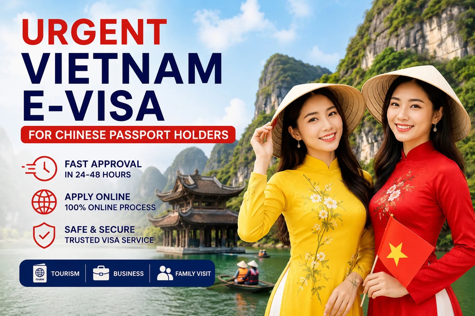 Urgent Vietnam E-visa Chinese