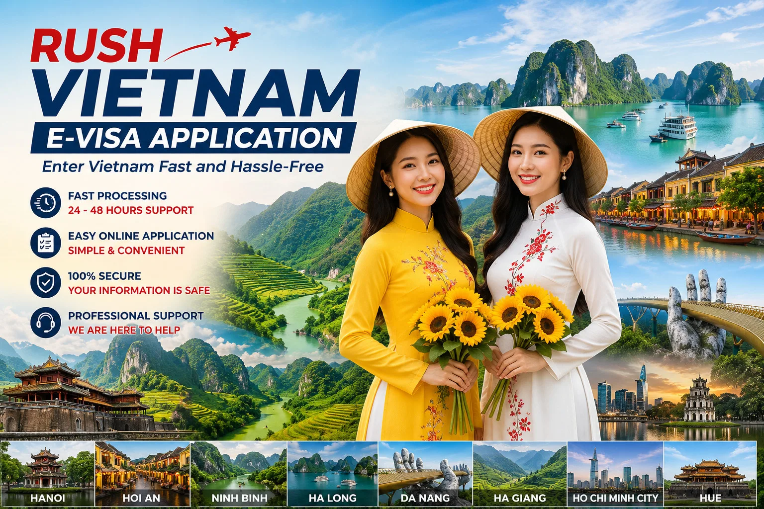 Rush Vietnam E-visa Application
