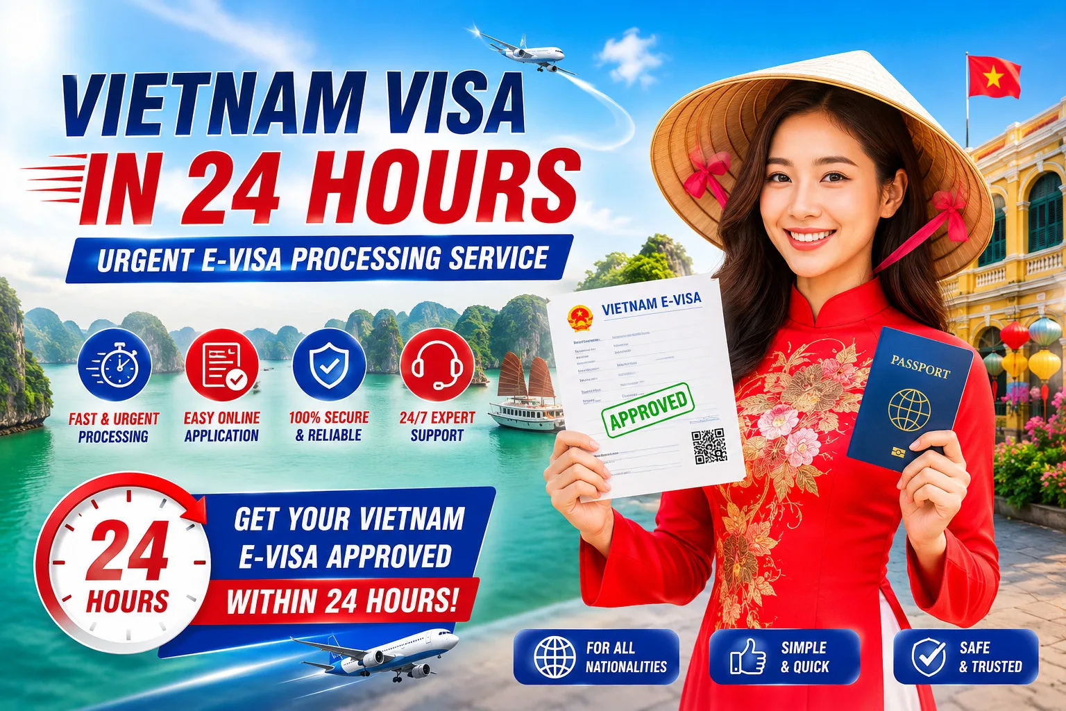Vietnam Visa In 24h Hours