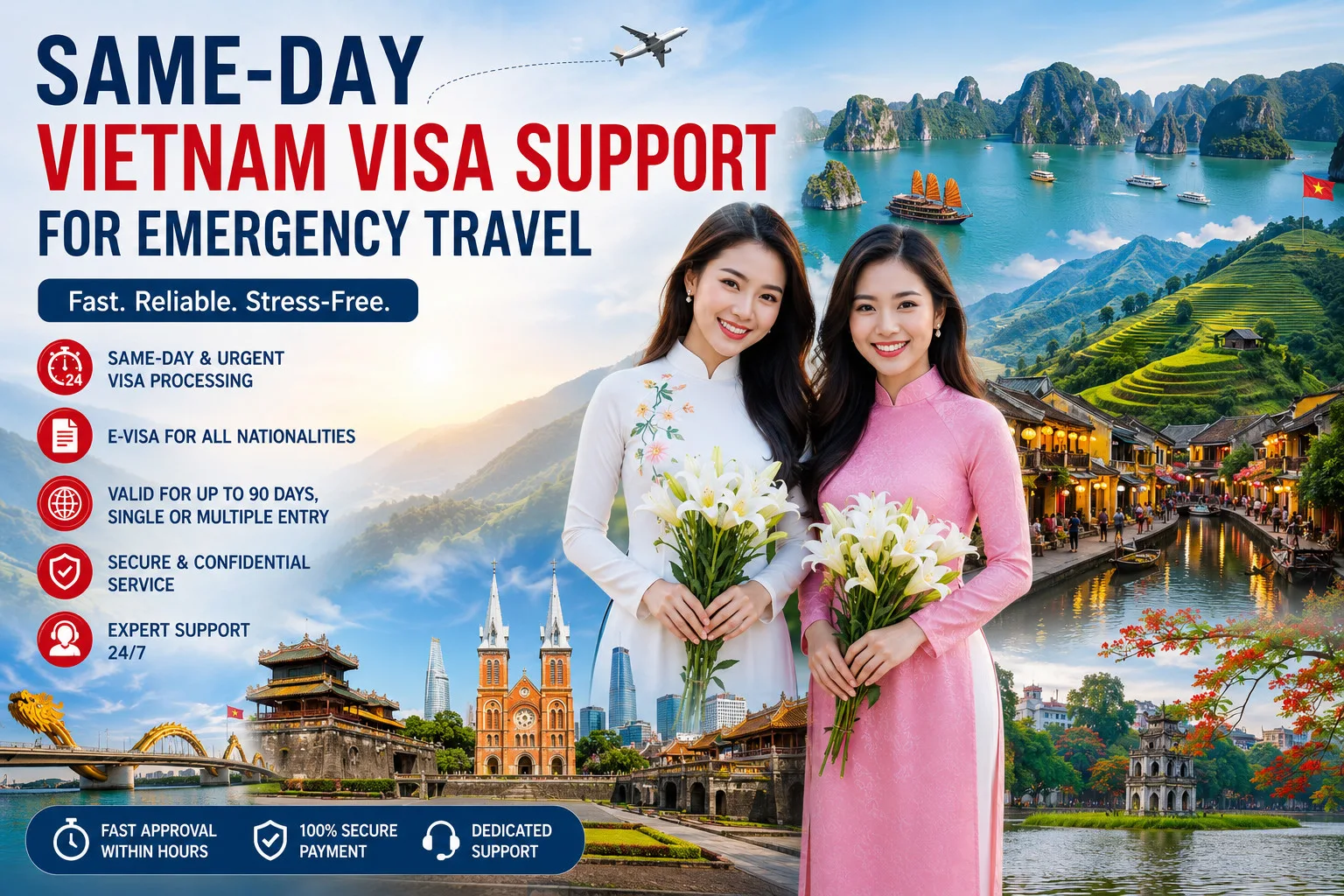 Seme-day Vietnam Visa Support For Emergency Travel