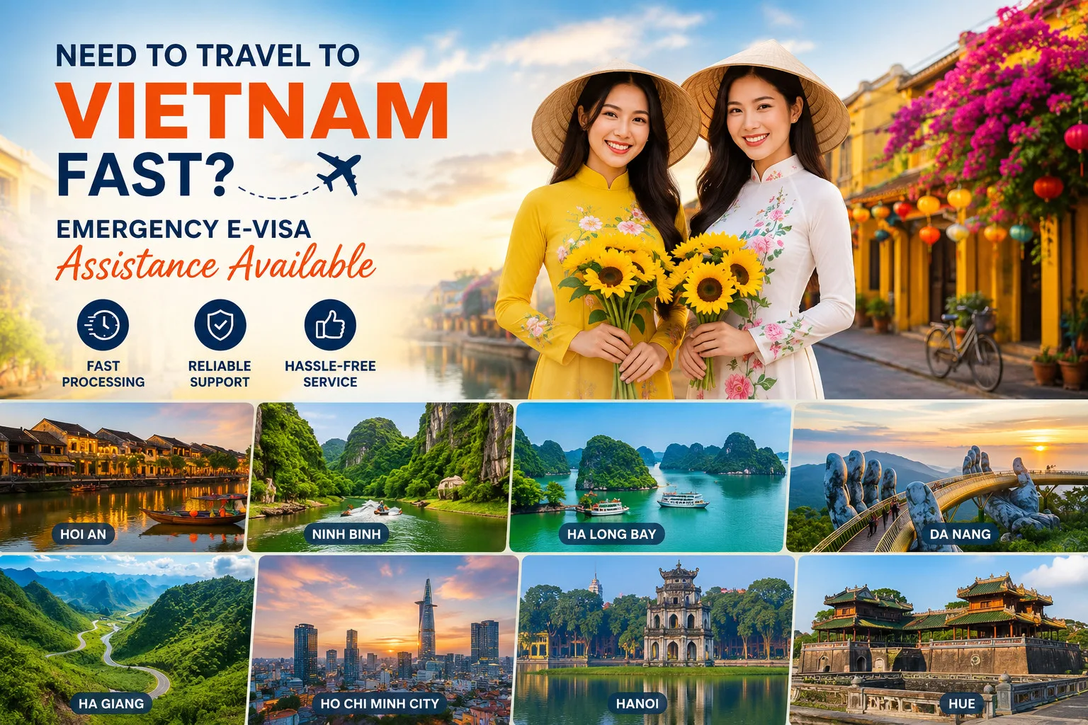Need To Travel To Vietnam Fast Emergency E-visa